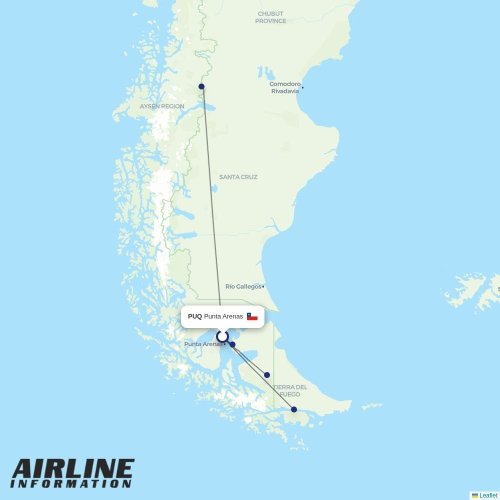 DAP at PUQ route map