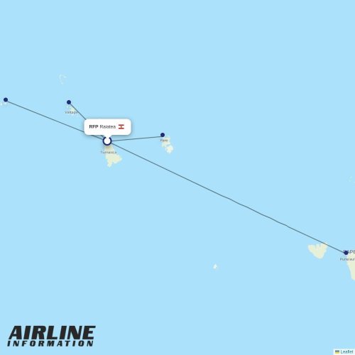 Air Tahiti at RFP route map