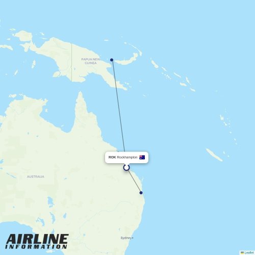 Skytrans at ROK route map