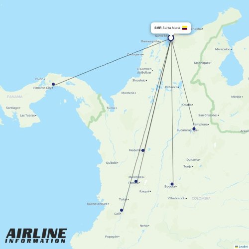 Wingo at SMR route map