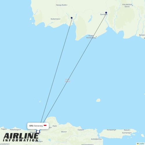 Nam Air at SRG route map