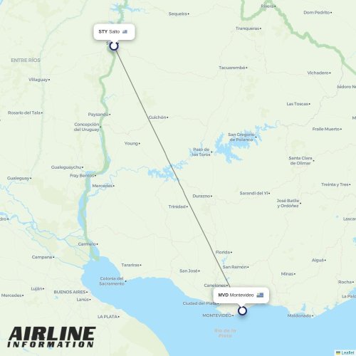 Silk Way Airlines at STY route map
