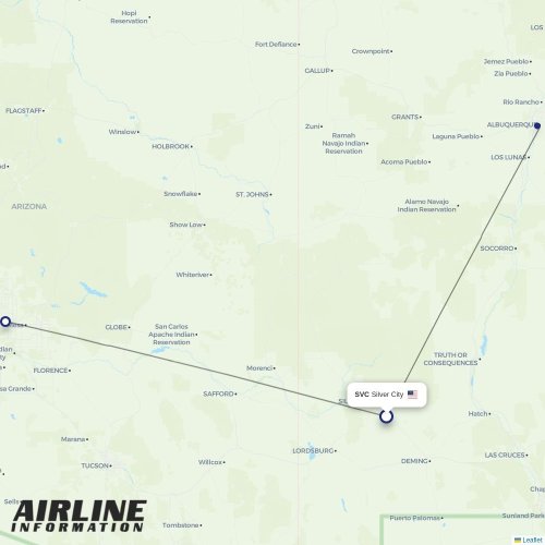 Advanced Air at SVC route map