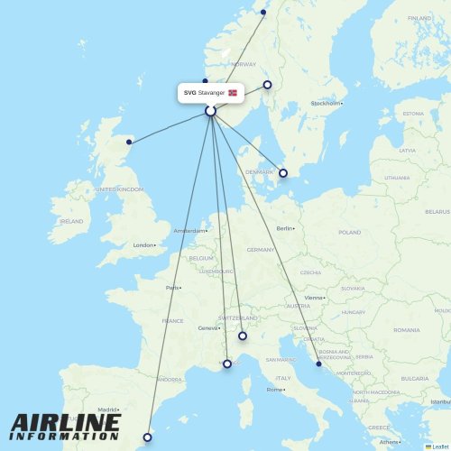 SAS at SVG route map
