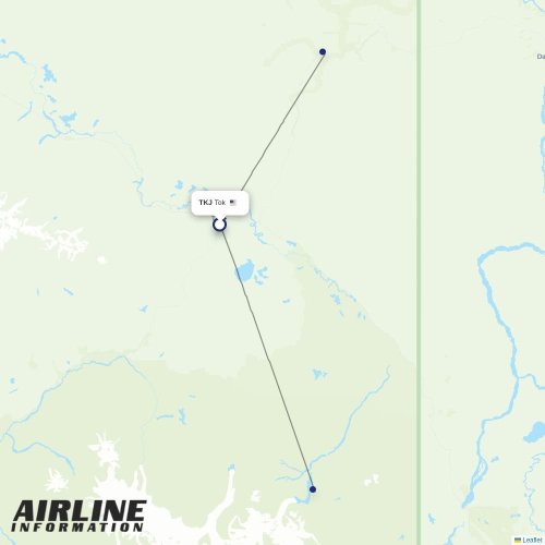 40-Mile Air at TKJ route map