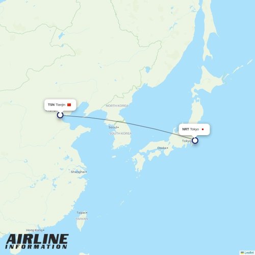 Spring Japan at TSN route map