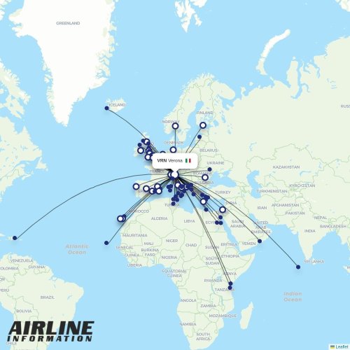 Neos at VRN route map