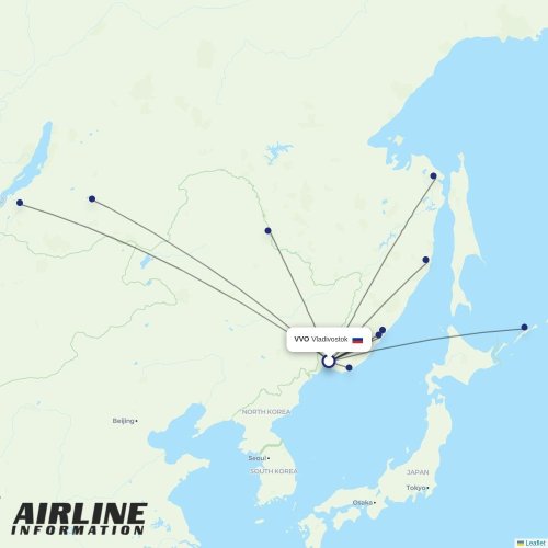 Aurora at VVO route map