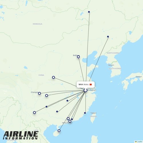 Air Guilin at WHA route map