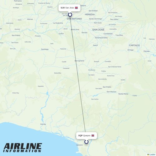 GetJet Airlines at XQP route map