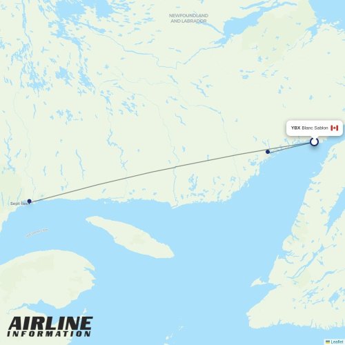 Air Liaison at YBX route map