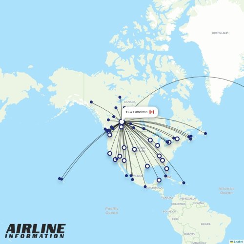 Air Tindi at YEG route map