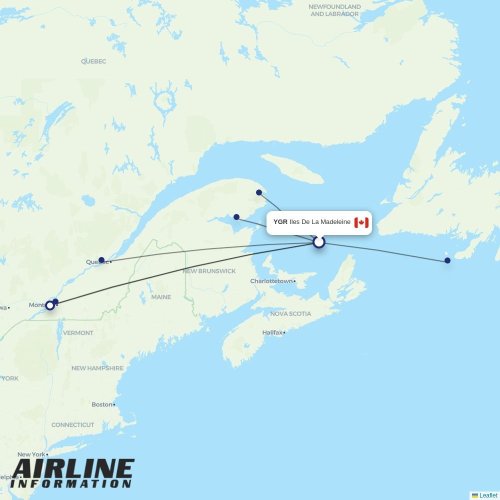 Pascan at YGR route map
