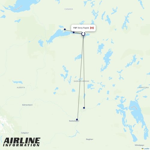 Rise Air at YSF route map
