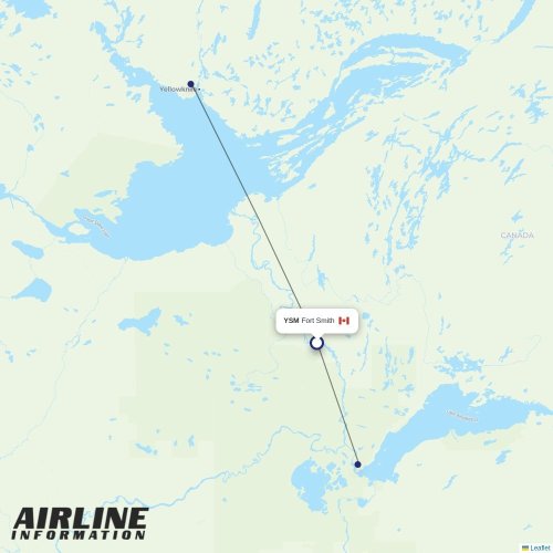 Air Tindi at YSM route map