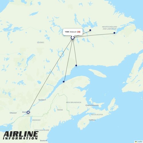 PAL Airlines at YWK route map
