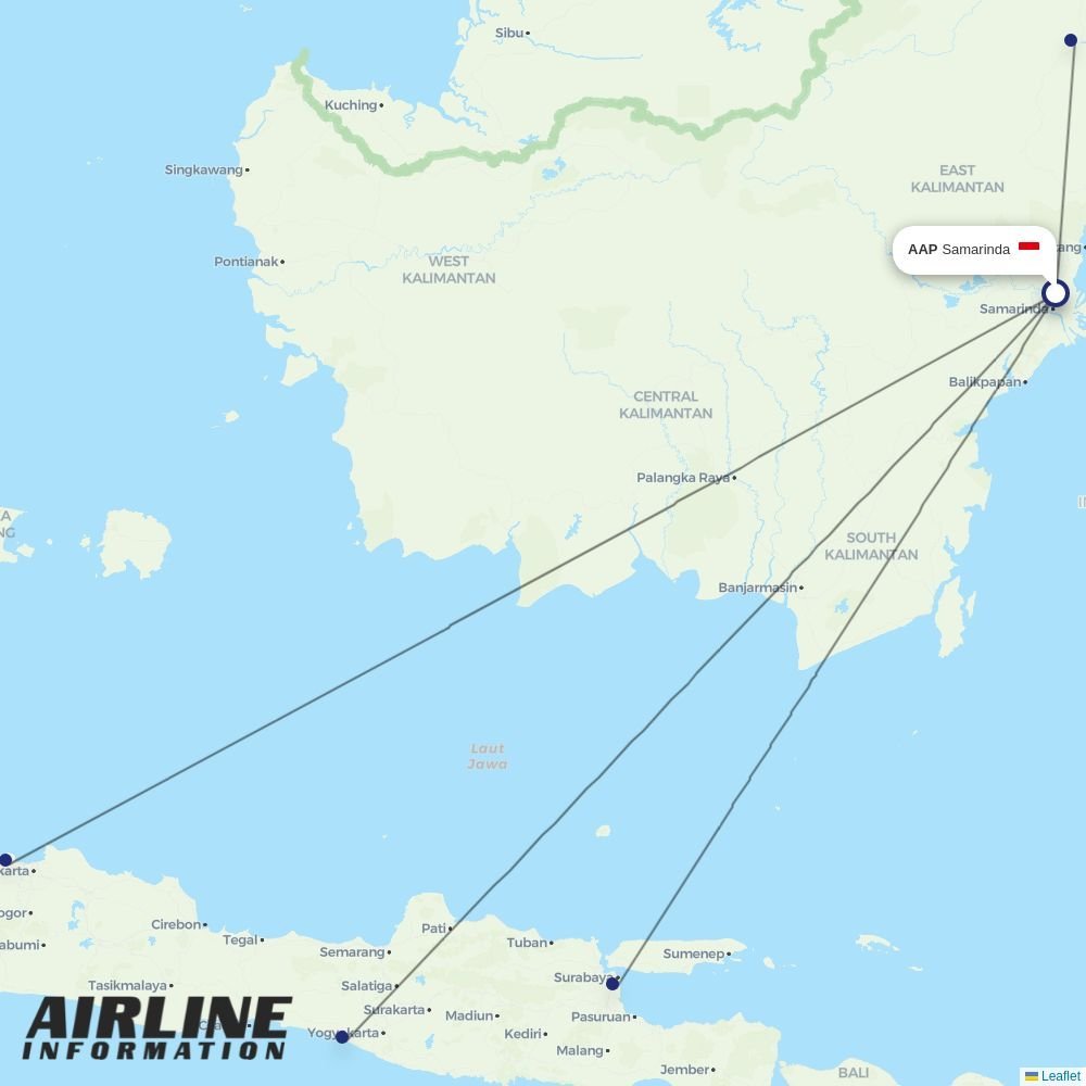 Super Air Jet routes from AAP