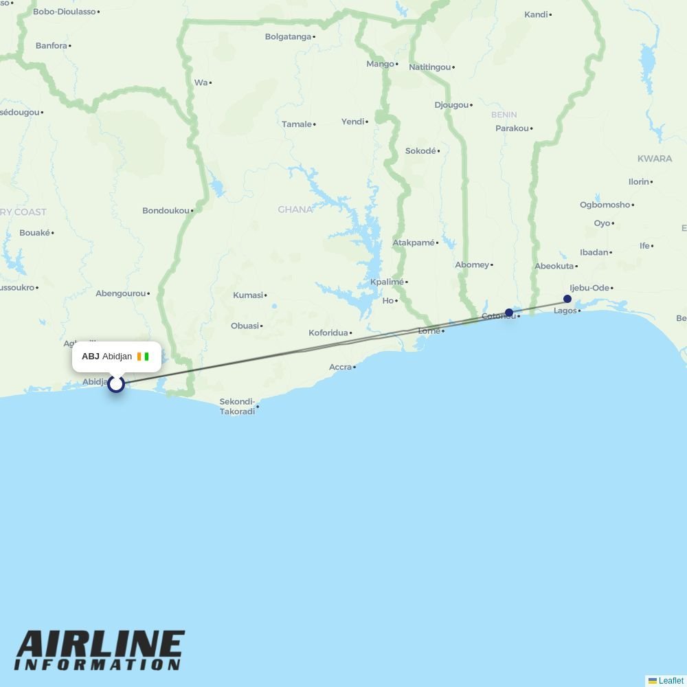 Air Peace routes from ABJ
