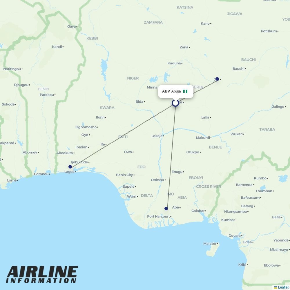 ValueJet routes from ABV