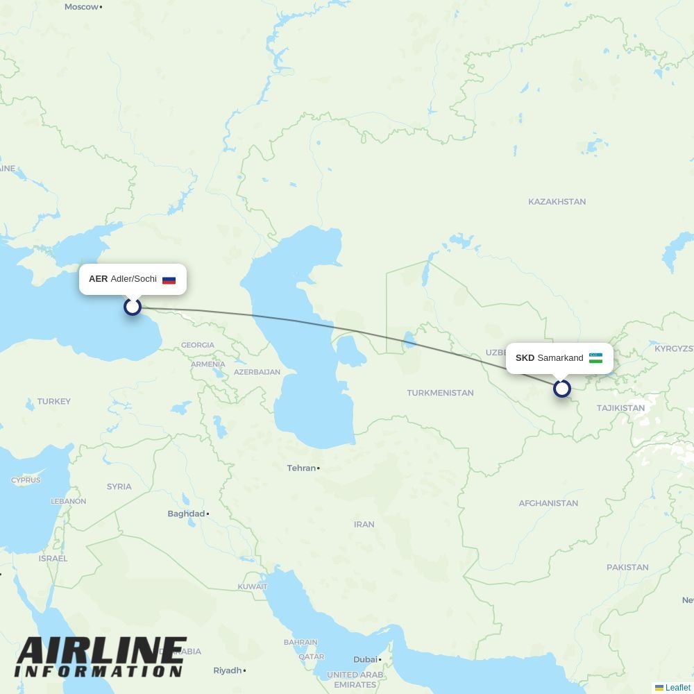 Centrum Air routes from AER