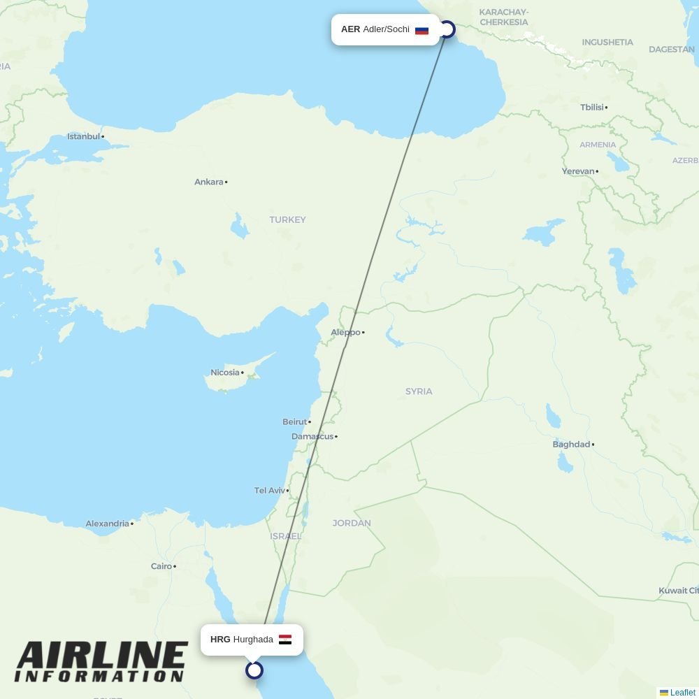 Nesma Airlines routes from AER