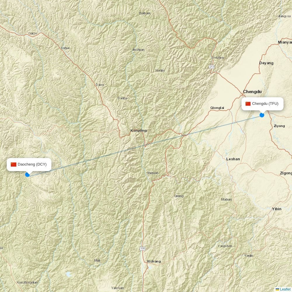 Yakutia routes from AER