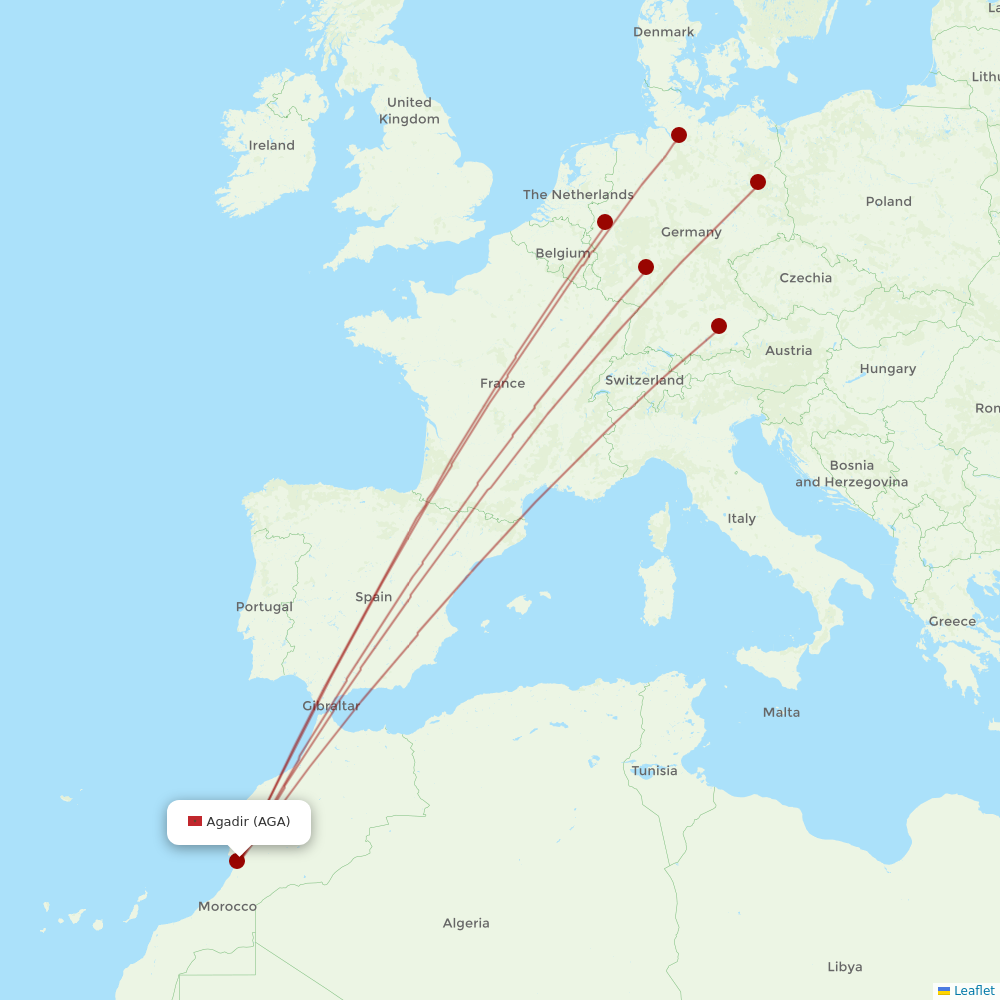 Condor at AGA route map