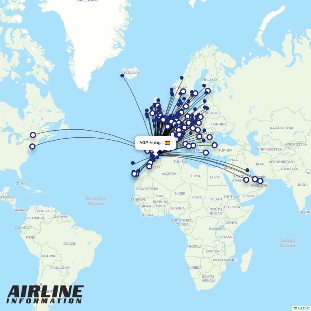 Volotea routes from AGP