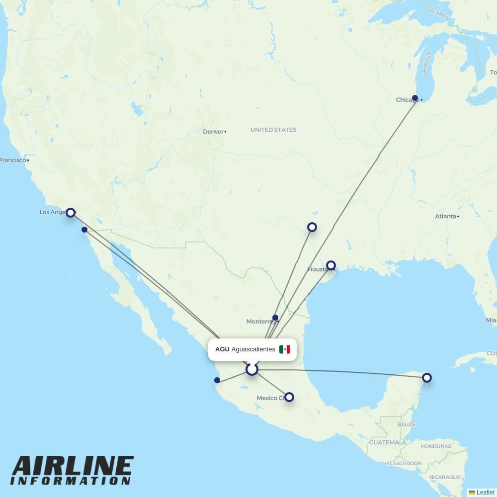 Viva routes from AGU