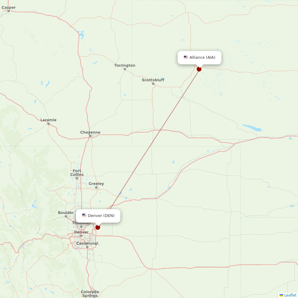 Key Lime Air at AIA route map