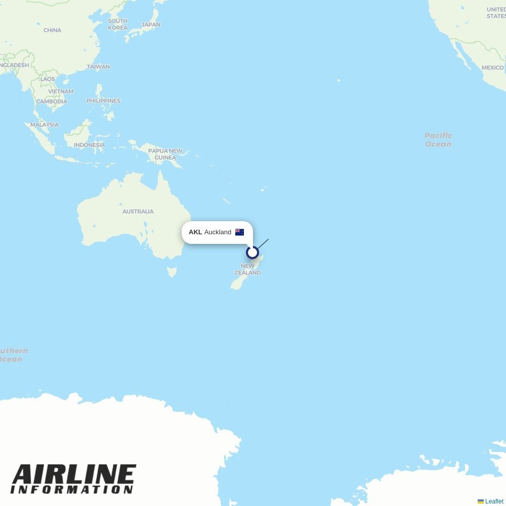 American Airlines routes from AKL