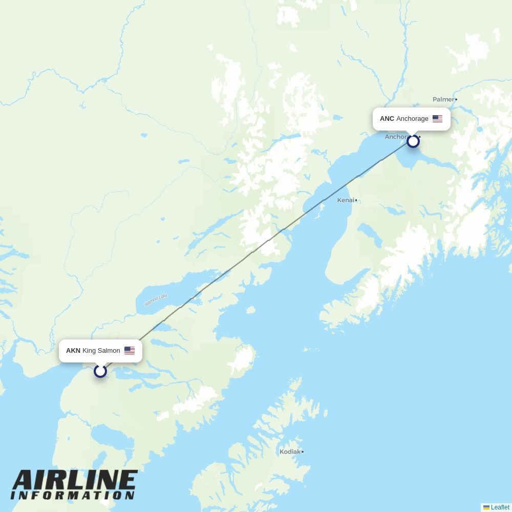Sky Gabon routes from AKN