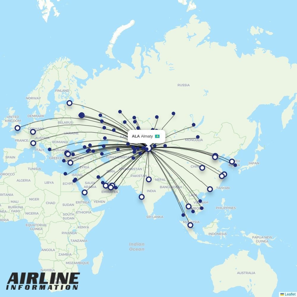 Lufthansa routes from ALA
