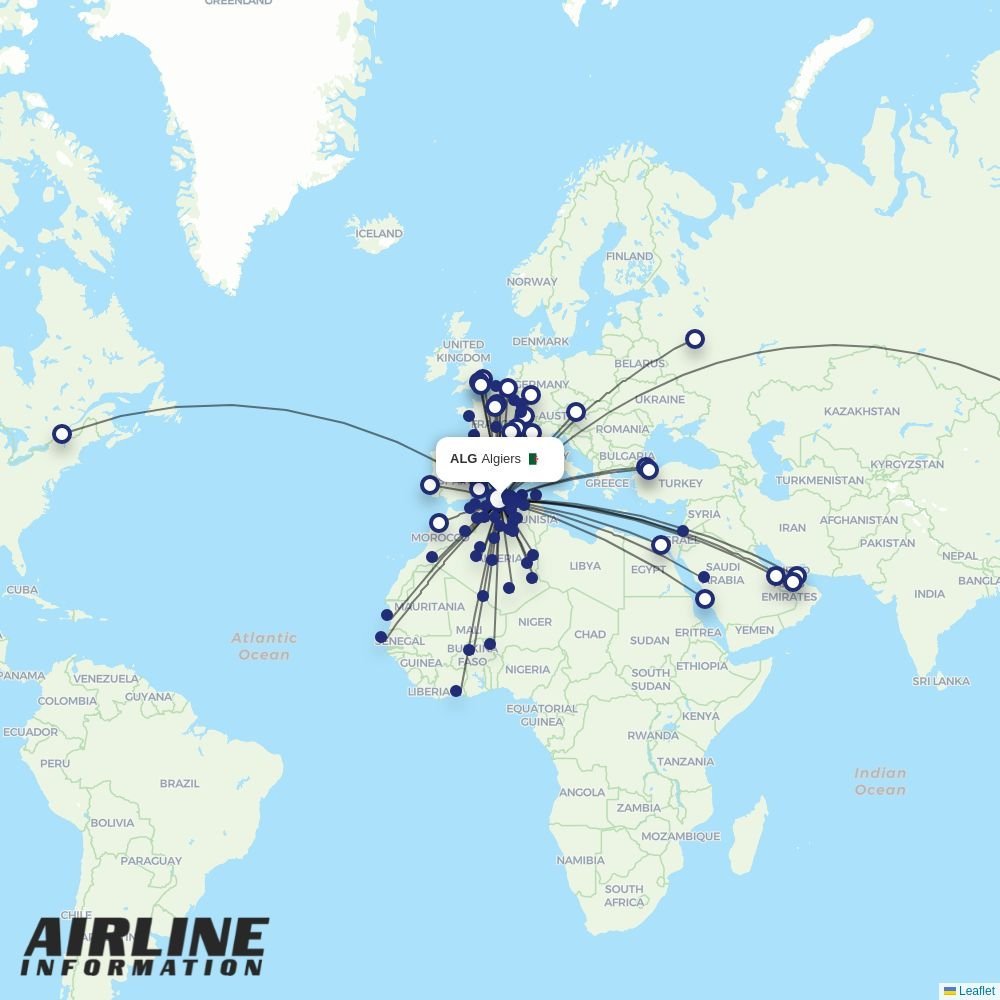Vueling routes from ALG