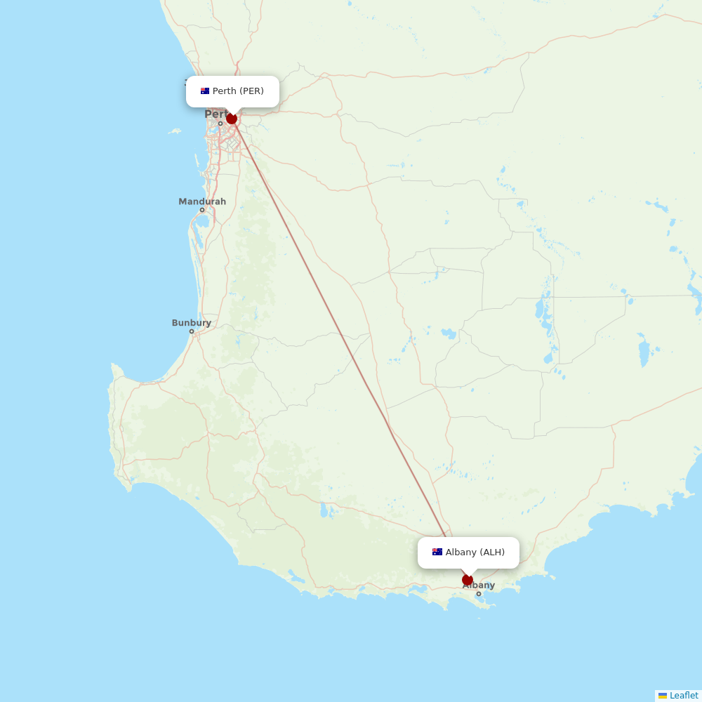 Rex Regional Express at ALH route map