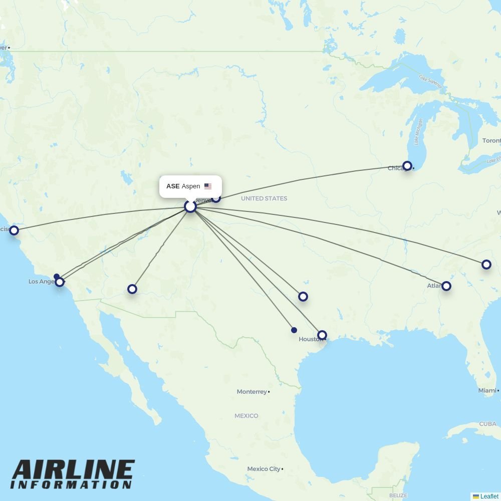 Nok Mini routes from ASE
