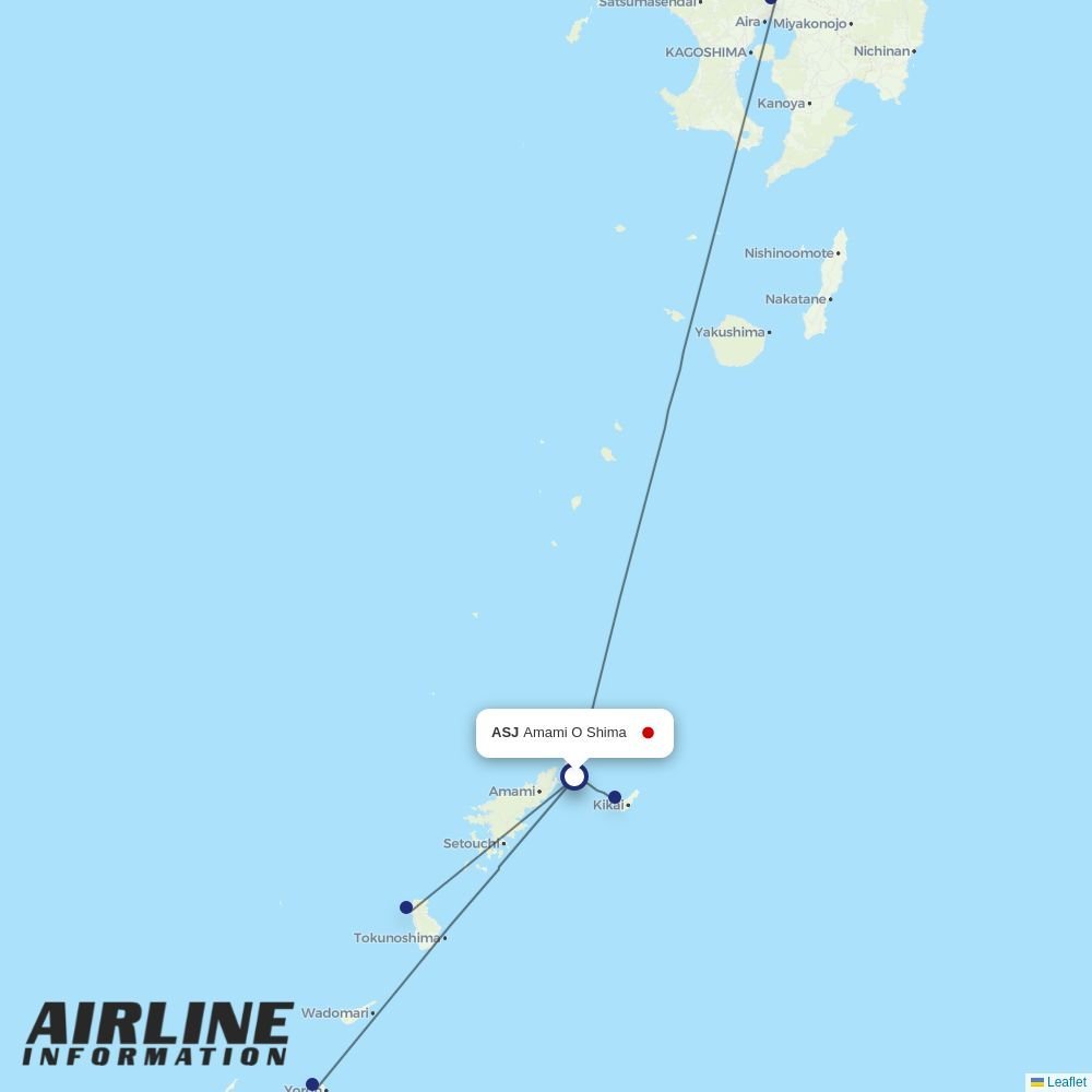ANA routes from ASJ