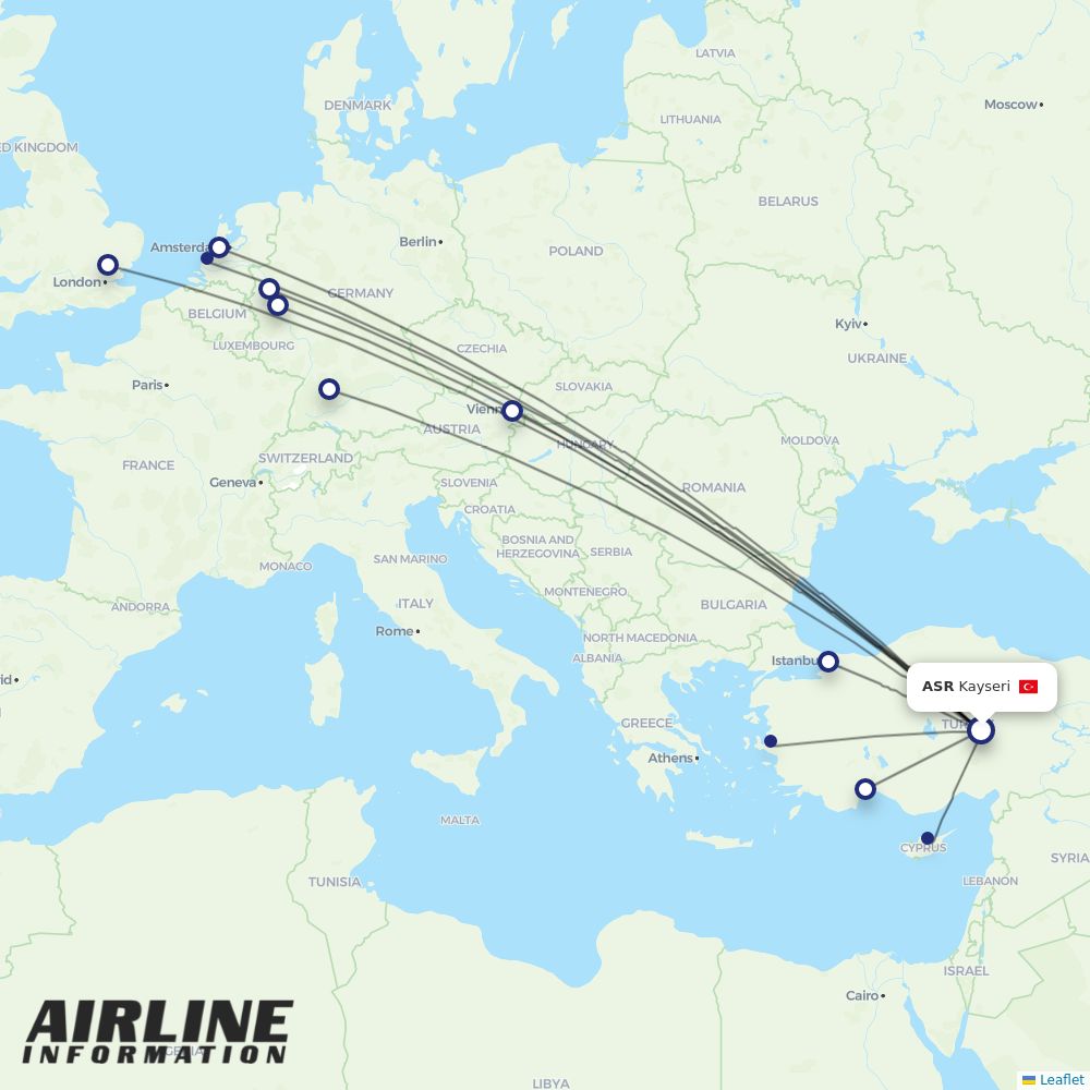 Pegasus routes from ASR