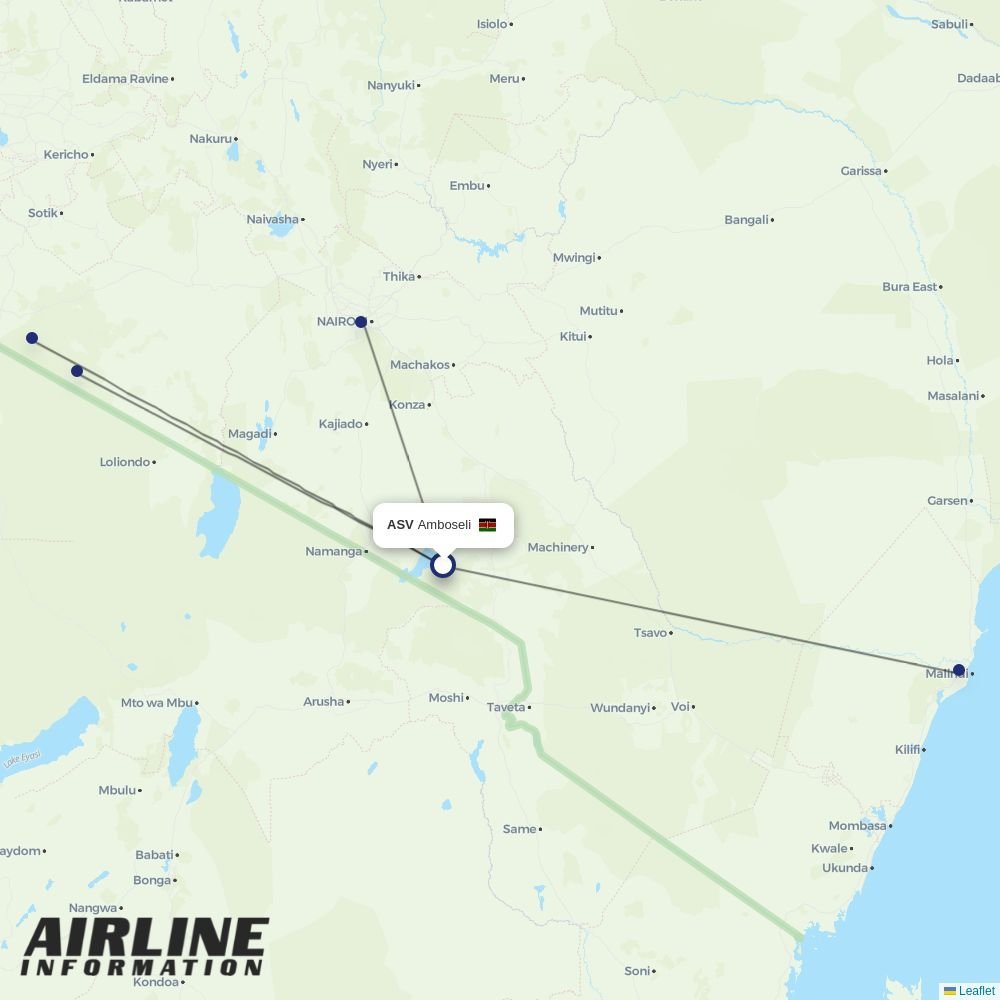 FlexFlight routes from ASV