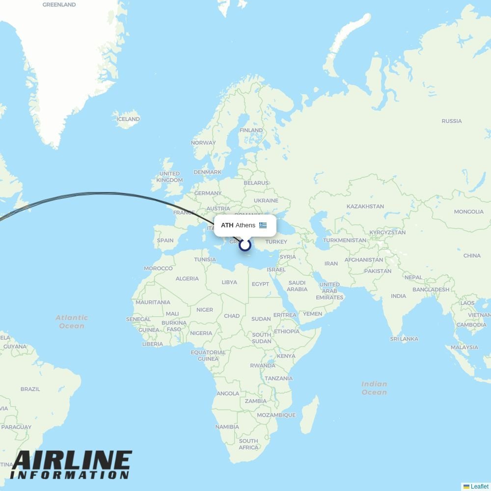 Aegean routes from ATH