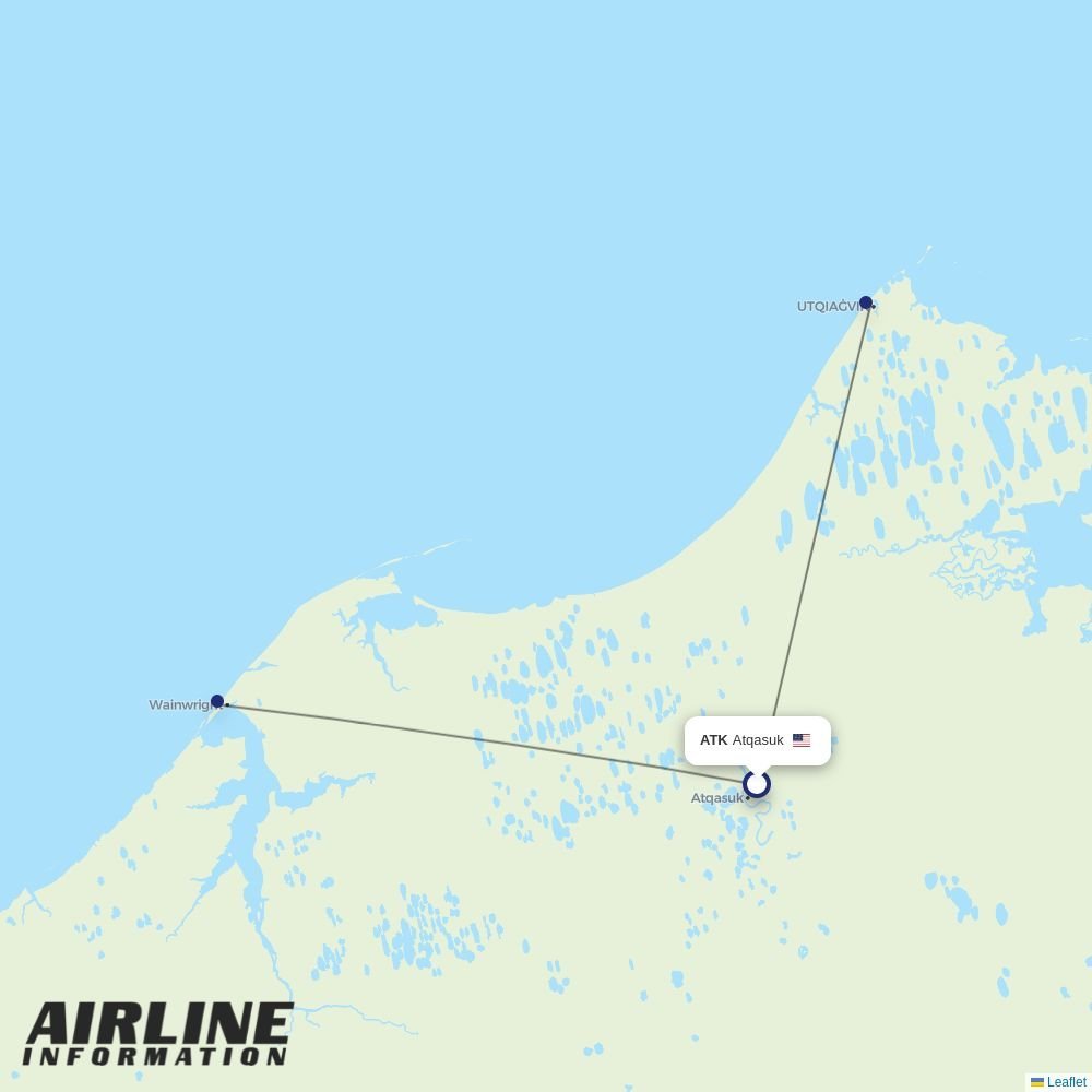 Astral Aviation routes from ATK
