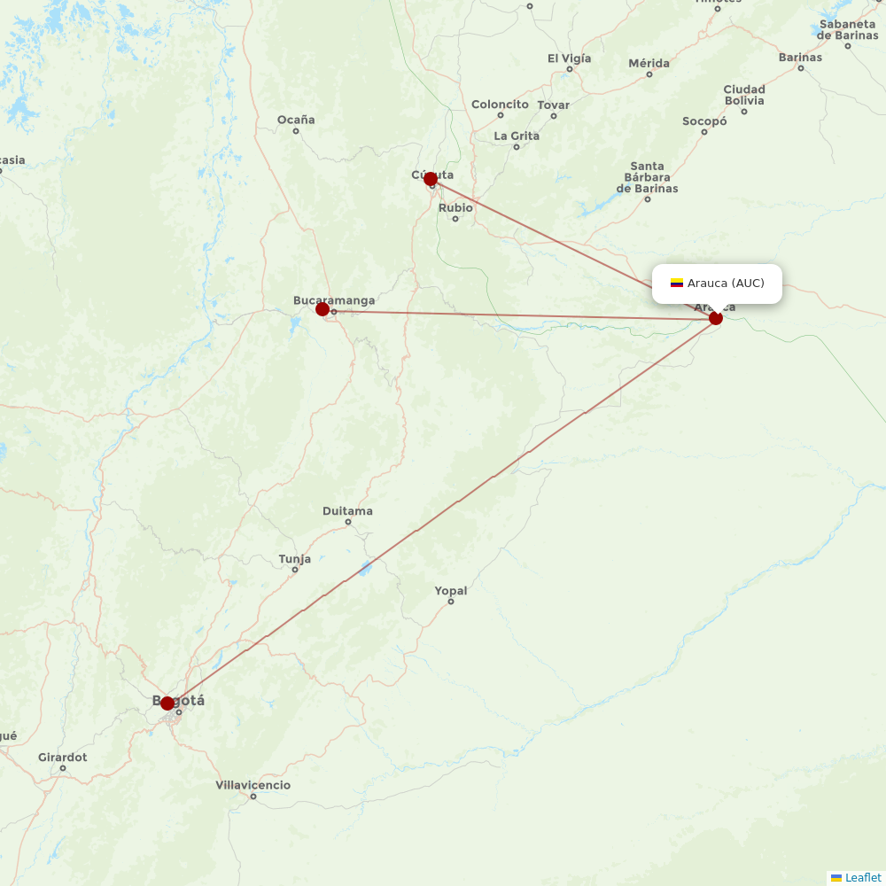 EasyFly at AUC route map