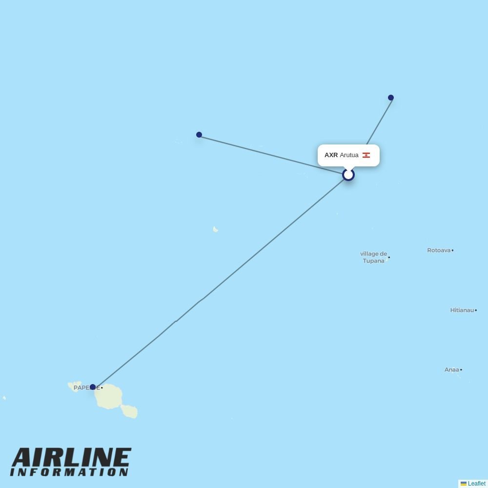 Air Tahiti routes from AXR