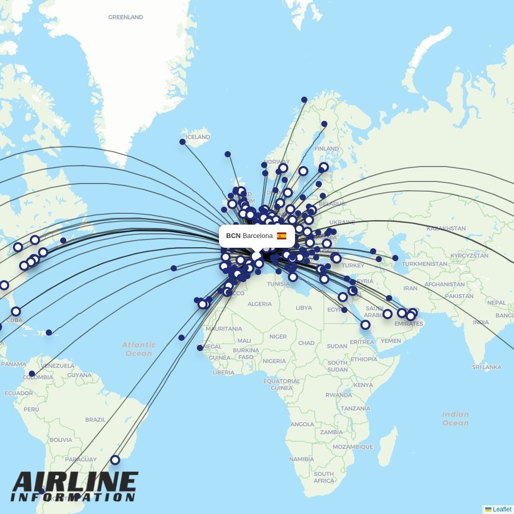 Volotea routes from BCN