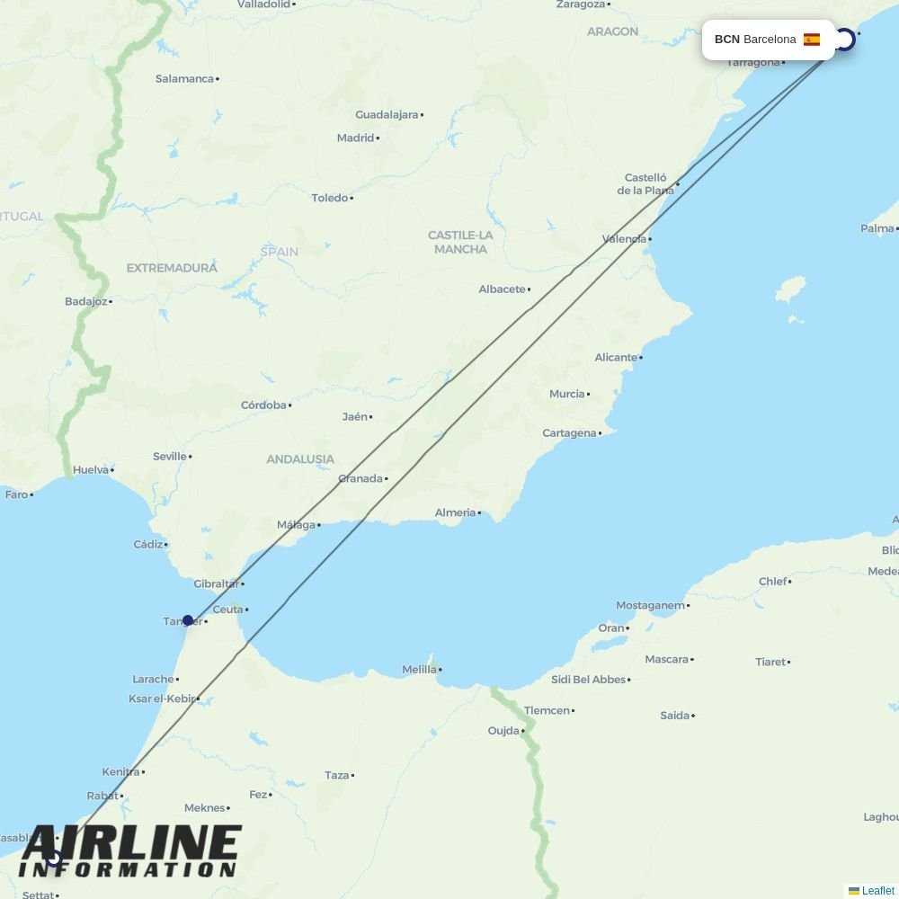 Wizz Air routes from BCN