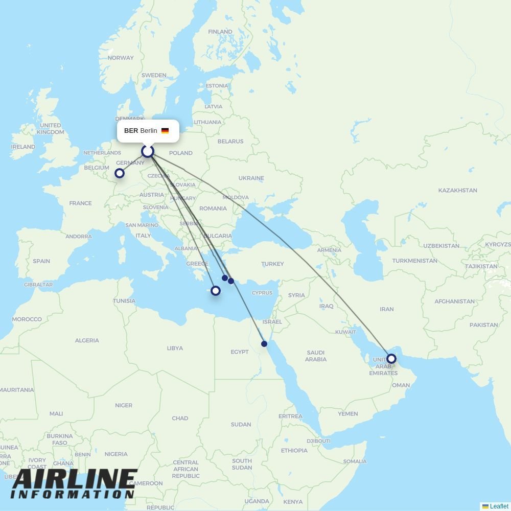 Condor routes from BER