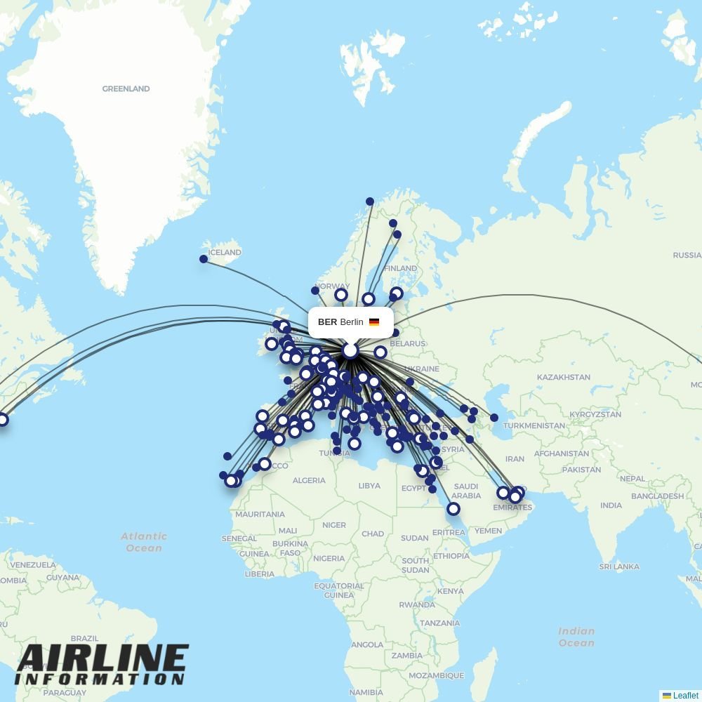 Jet2 routes from BER
