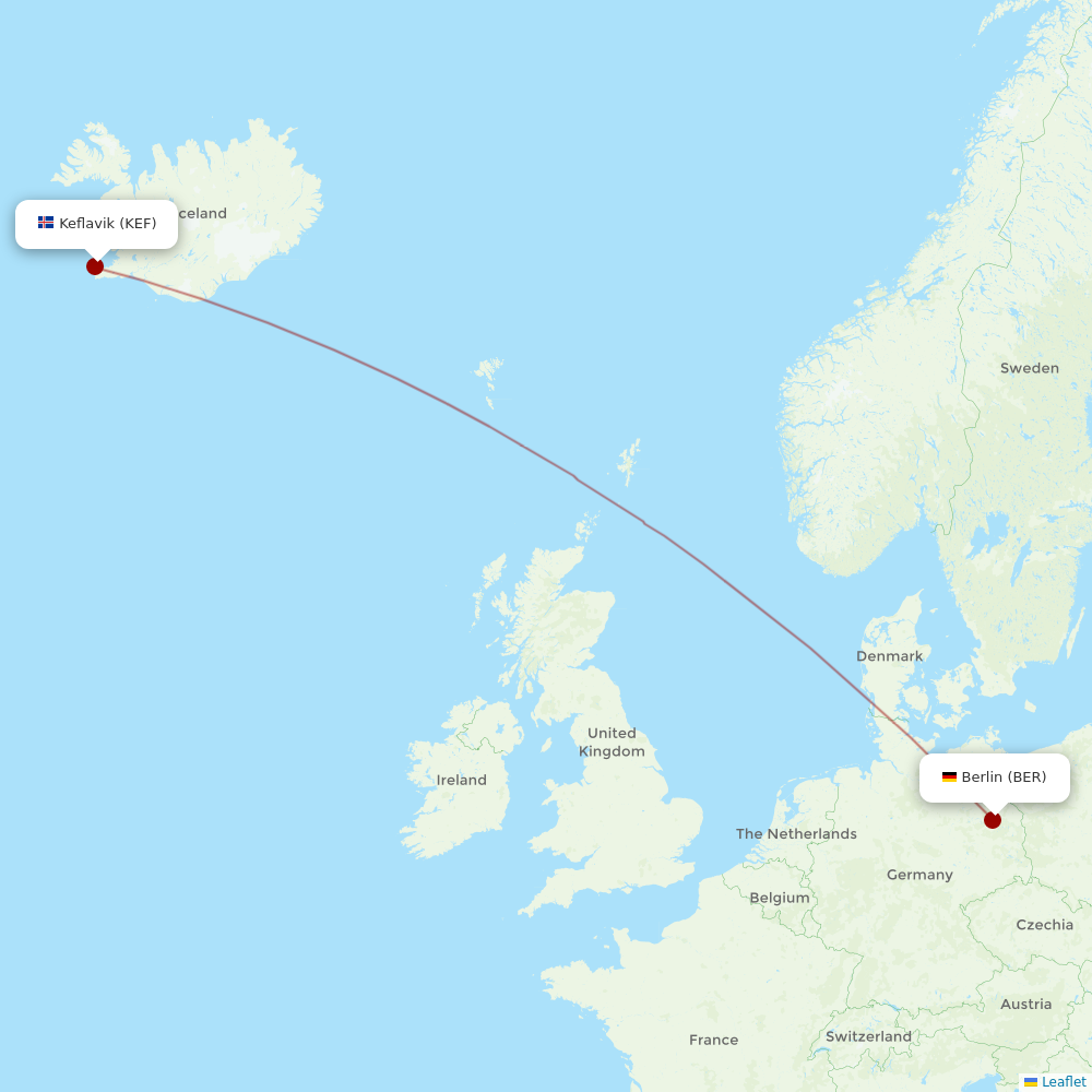 Star Air at BER route map