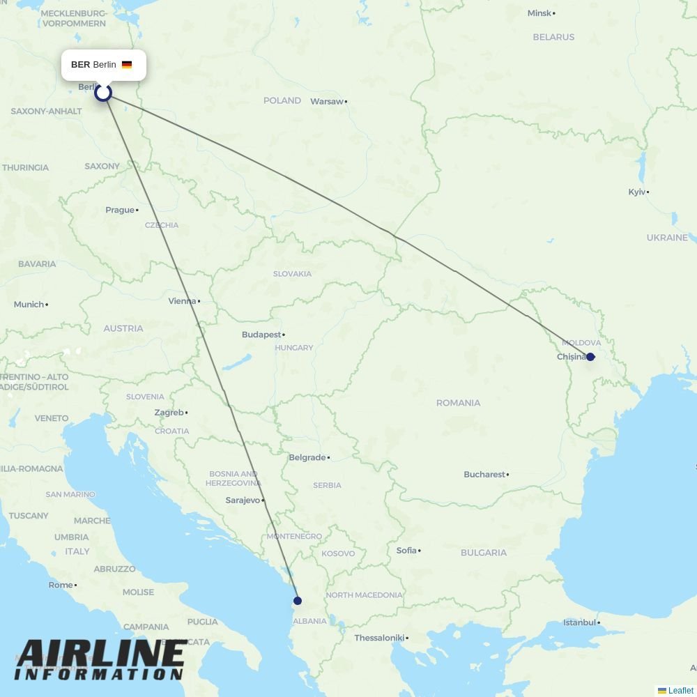 Wizz Air Malta routes from BER