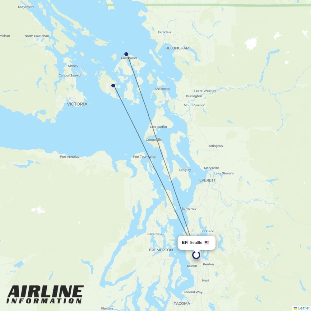 Kenmore Air routes from BFI